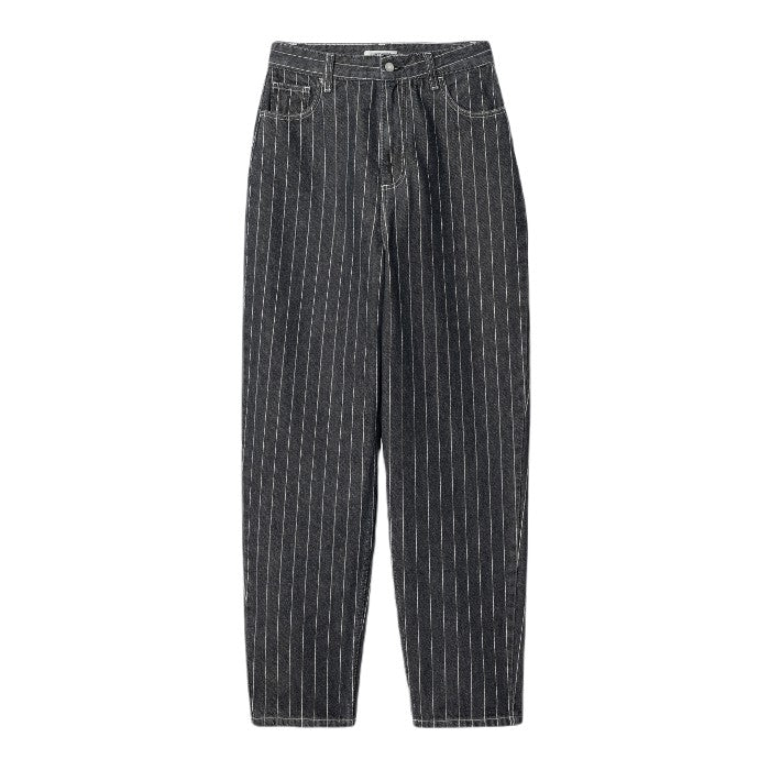 CARHARTT WIP W' ORLEAN JEANS – ORLEAN STRIPE SCHWARZ / WEISS (STONE WASHED)