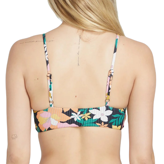 VOLCOM HAD ME AT ALOHA CROP BIKINI TOP - MULTI