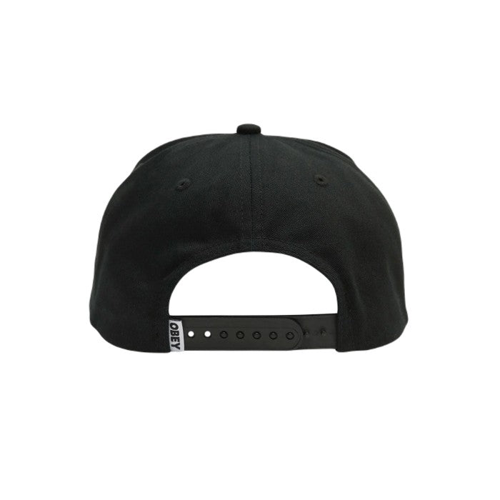 OBEY TRANSPORT 5 PANEL SNAP CAP – SCHWARZ