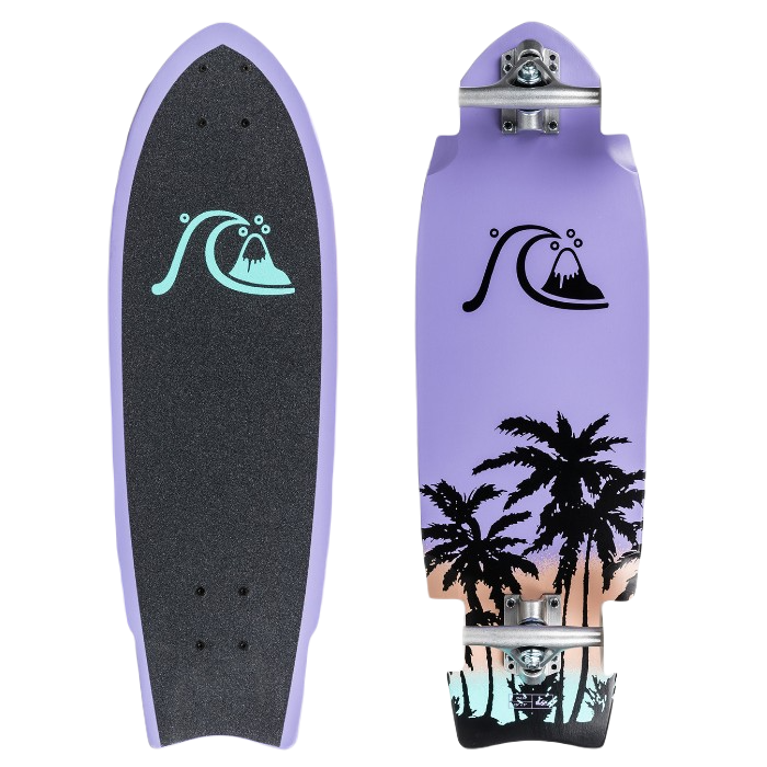 QUIKSILVER VALM 28" LONGBOARD SKATEBOARD - PURPLE