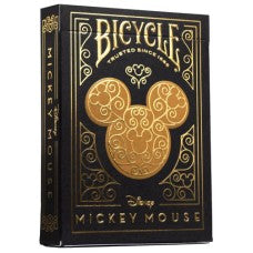 POKERKAARTEN BICYCLE MICKEY BLACK/GOLD