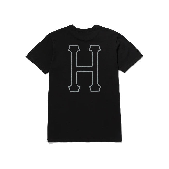 HUF SET H SHORT SLEEVE T-SHIRT - BLACK