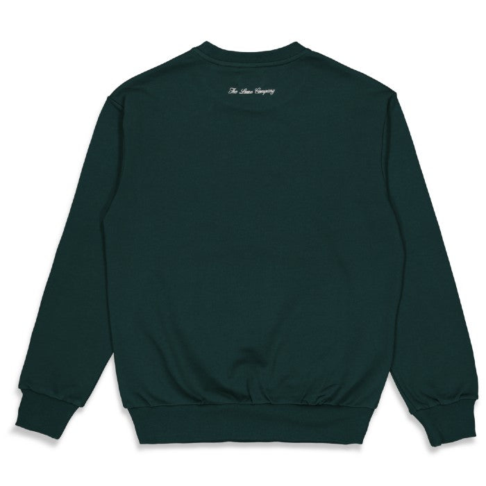 THE LOOSE COMPANY TROPHY CREWNECK SWEATER - BOTTLE GREEN