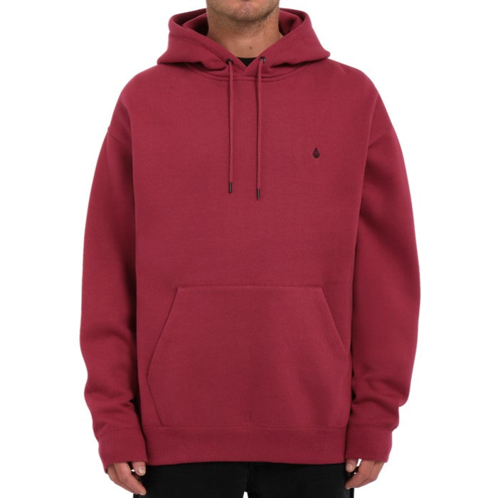 VOLCOM SINGLE STONE PULLOVER/HOODIE - WINE