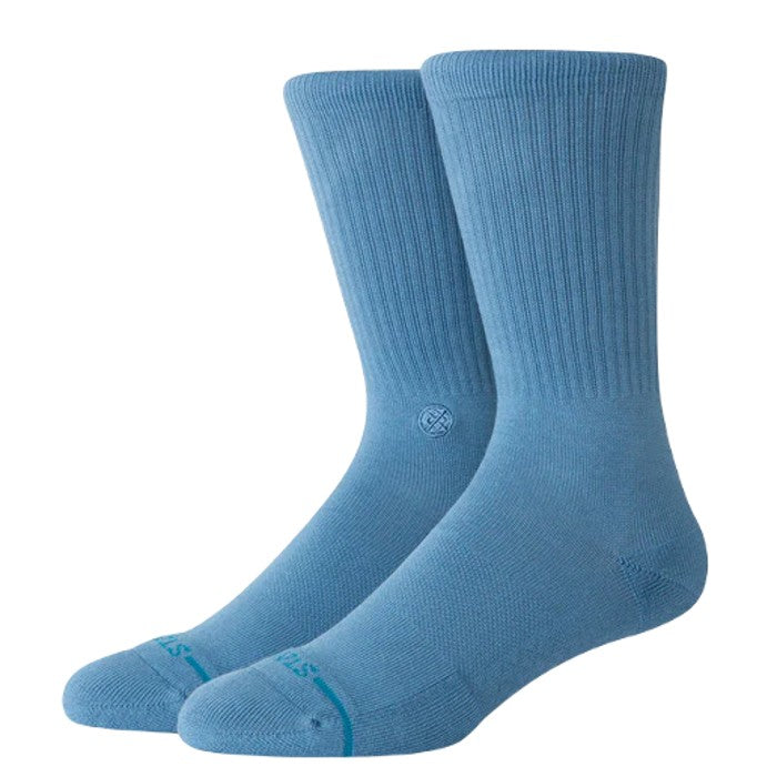 STANCE ICON CREW SOCKS - BLUE STEEL