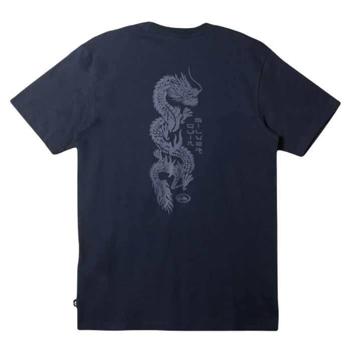 QUIKSILVER DRAGON FIST T-SHIRT - DARK NAVY