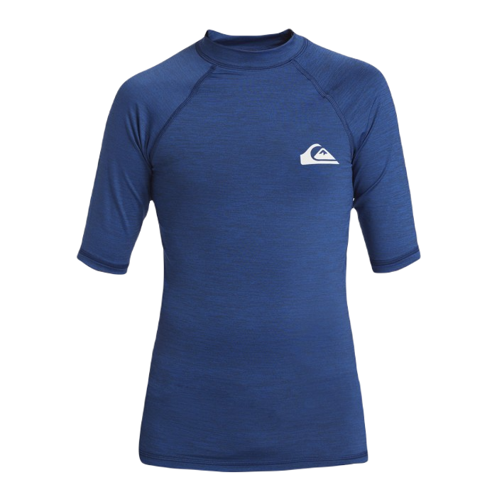 QUIKSILVER EVERYDAY UPF 50 SURF RASHGUARD T-SHIRT (YOUTH, BOYS 8-16 JAAR)  - MONACO BLUE HEATHER