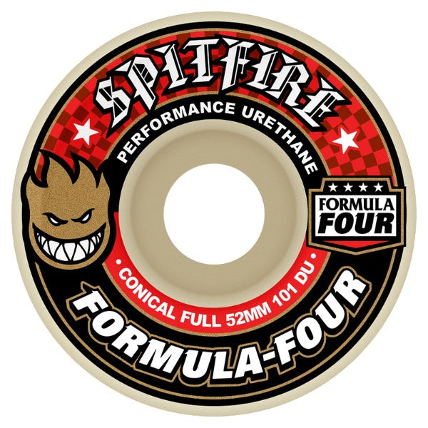 SPITFIRE FORMULA FOUR CONICAL FULL 101D SKATEBOARD 52 MM NATURAL