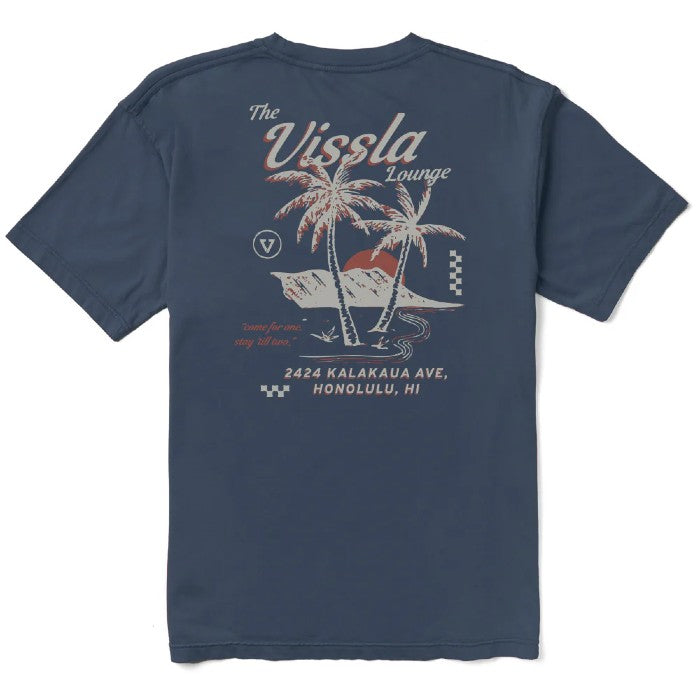 VISSLA LOUNGE PREMIUM PKT T-SHIRT - NAVY