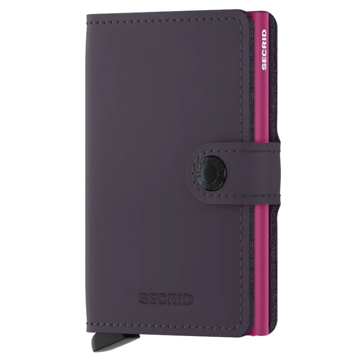 SECRID MINIWALLET WALLET - MATTE DARK PURPLE-FUCHSIA