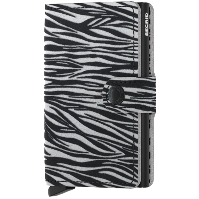 SECRID MINIWALLET WALLET - ZEBRA LIGHT GREY