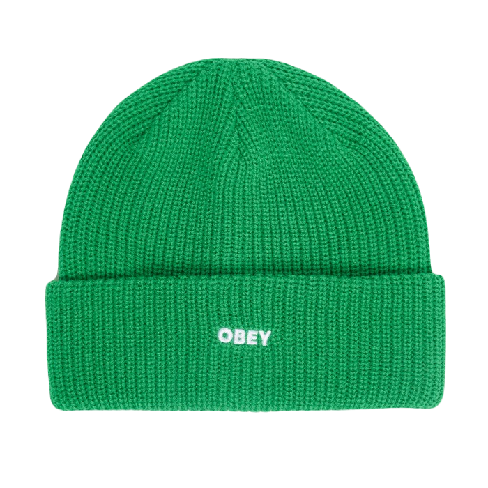 OBEY FUTURE BEANIE - FERN GREEN