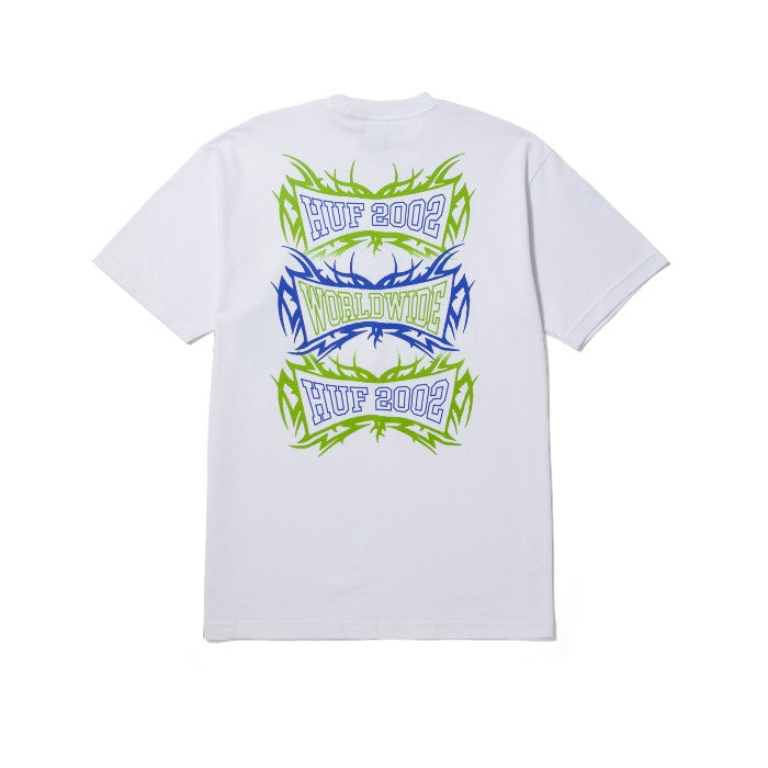 HUF HELL RAZOR SHORT SLEEVE T-SHIRT - WHITE