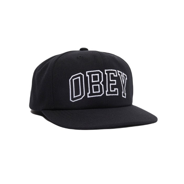 OBEY RUSH 6 PANEL CLASSIC SNAP CAP - BLACK