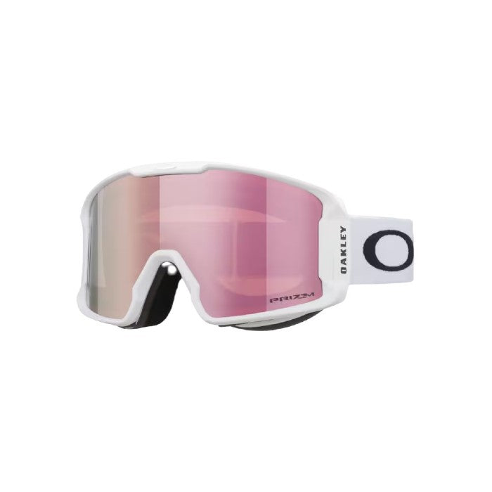 OAKLEY LINE MINER M WINTERSPORT GOGGLES - PRIZM ROSE GOLD IRIDIUM LENS, MATTE WHITE BAND