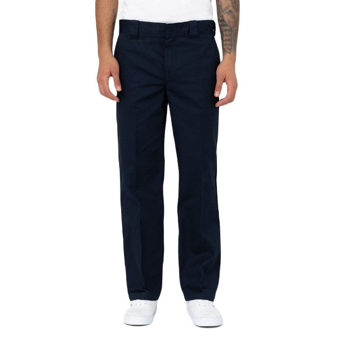 DICKIES 873 SLIM STRAIGHT WORK TROUSERS REC - DARK NAVY