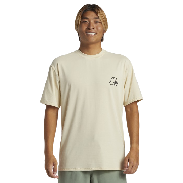 QUIKSILVER DNA SURF UPF 50 SURF T-SHIRT - OYSTER WHITE