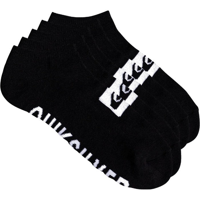 QUIKSILVER 5 ANKLE PACK (SNEAKER) SOCKS (5 PIECES) - BLACK