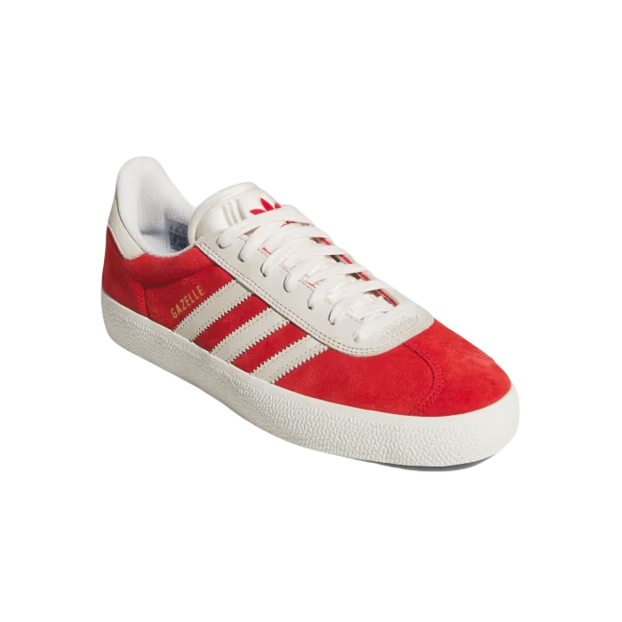 ADIDAS GAZELLE ADV SCHOENEN BETTER SCARLET/CHALK WHITE/GOLD METALLIC