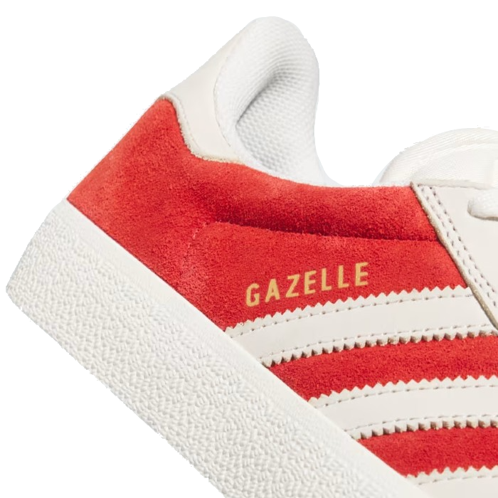 ADIDAS GAZELLE ADV SCHOENEN BETTER SCARLET/CHALK WHITE/GOLD METALLIC