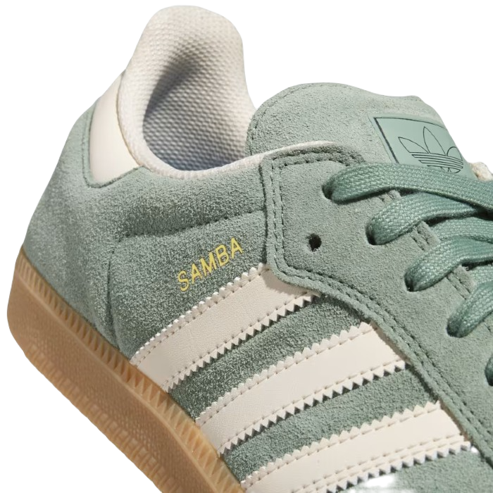 ADIDAS SAMBA ADV SCHOENEN SILVER GREEN/WONDER WHITE/GOLD METALLIC