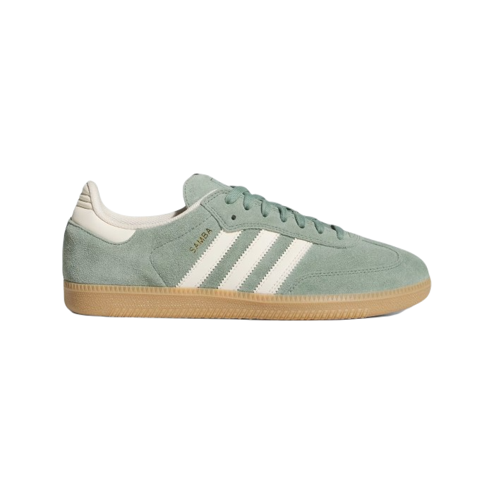 ADIDAS SAMBA ADV SCHOENEN SILVER GREEN/WONDER WHITE/GOLD METALLIC