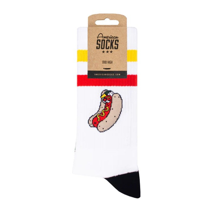 AMERICAN SOCKS MID HIGH HOT "HOT DOG" SOKKEN