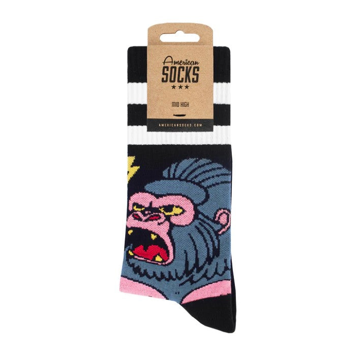 AMERICAN SOCKS MID HIGH JUNGLE KING SOKKEN