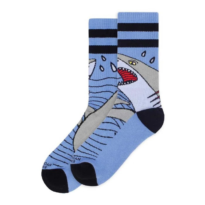 AMERICAN SOCKS SHARK STRIKE MID HIGH SOKKEN