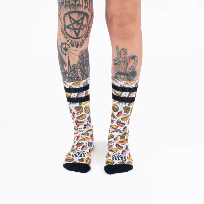 AMERICAN SOCKS SIGNATURE JUNK FOOD - MID HIGH SOKKEN