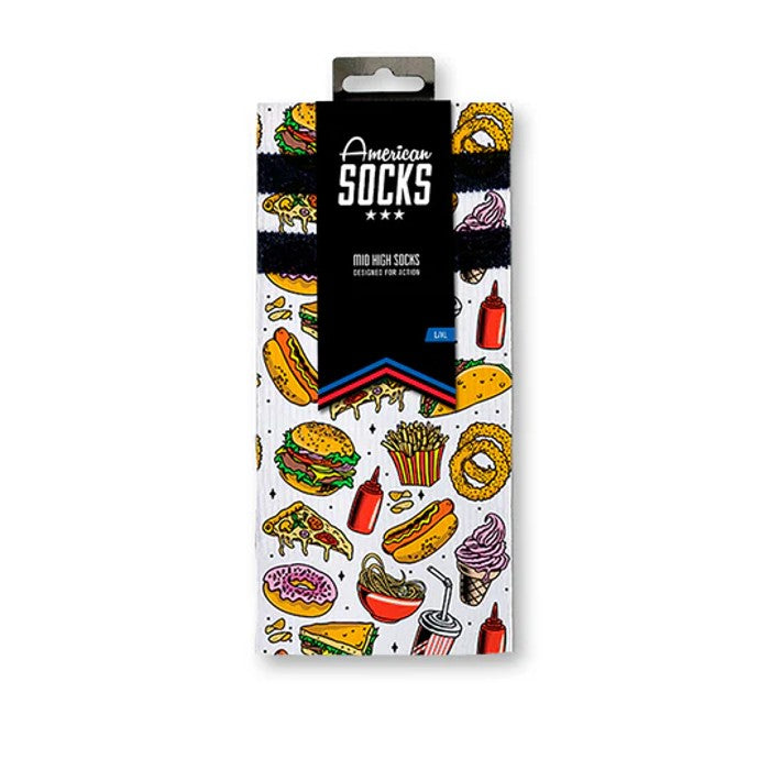 AMERICAN SOCKS SIGNATURE JUNK FOOD - MID HIGH SOKKEN