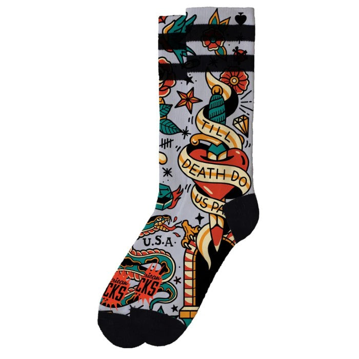 AMERICAN SOCKS SIGNATURE TILL DEATH DO US PART - MID HIGH SOKKEN