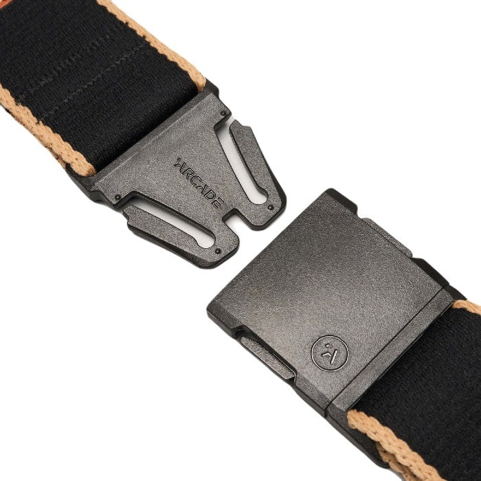 ARCADE BLACKWOOD A2 STRETCH BELT - BLACK/SAND