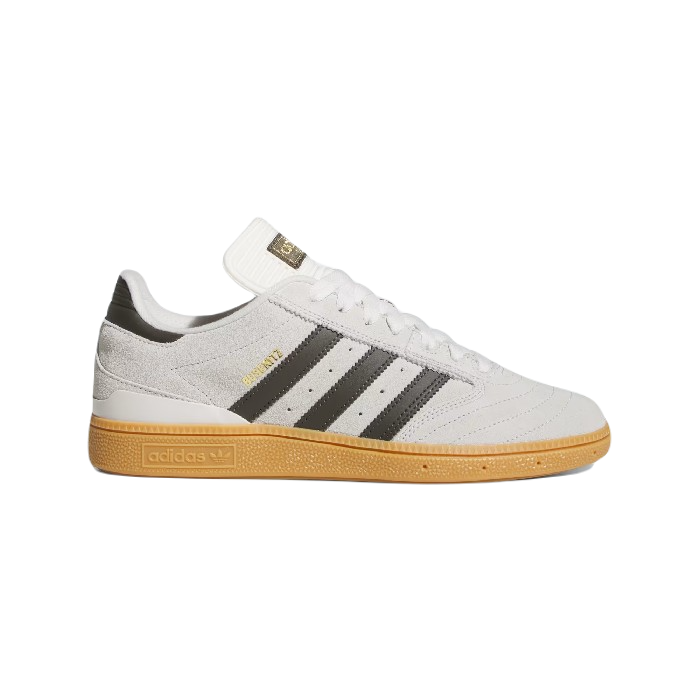 ADIDAS BUSENITZ PRO SCHOENEN - CRYSTAL WHITE/SHADOW OLIVE/GUM