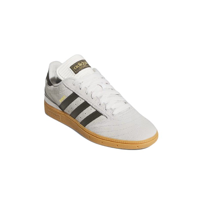 ADIDAS BUSENITZ PRO SCHOENEN - CRYSTAL WHITE/SHADOW OLIVE/GUM