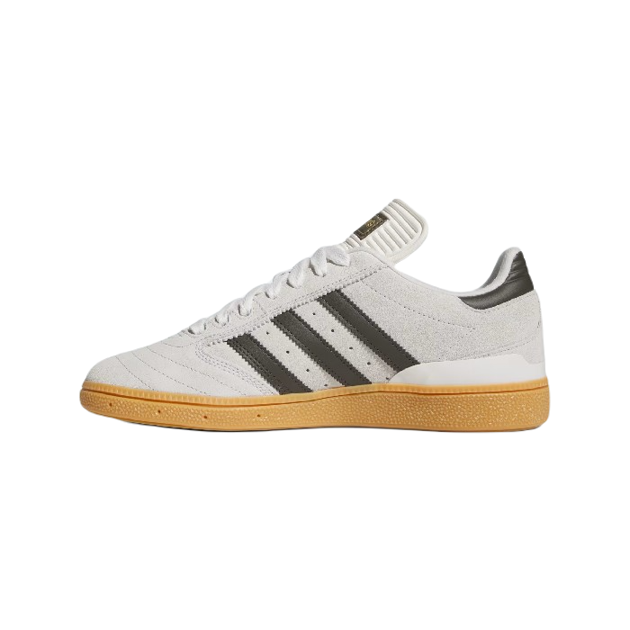 ADIDAS BUSENITZ PRO SCHOENEN - CRYSTAL WHITE/SHADOW OLIVE/GUM