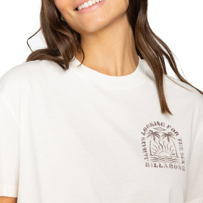 BILLABONG ALWAYS LOOKING T-SHIRT SALT CRYSTAL