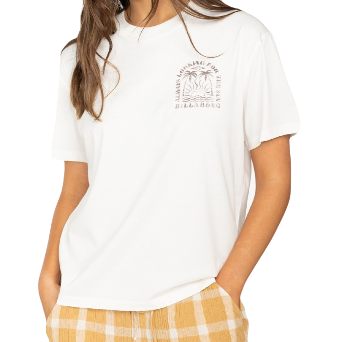 BILLABONG ALWAYS LOOKING T-SHIRT SALT CRYSTAL