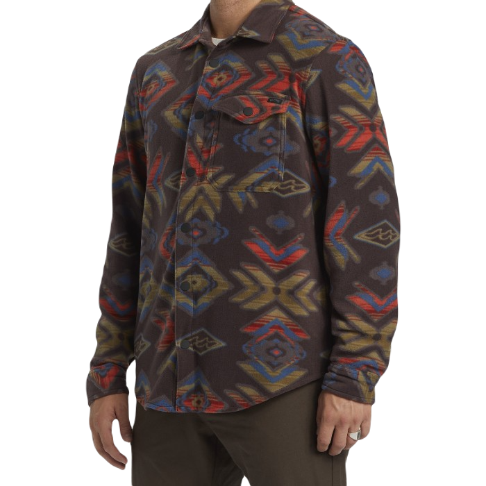 BILLABONG FURNACE FLANNEL FLEECE OVERHEMD PLUM