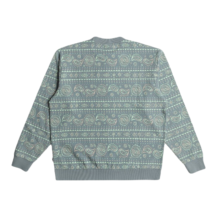 BILLABONG HALFRACK CREW SWEATER WASHED BLUE