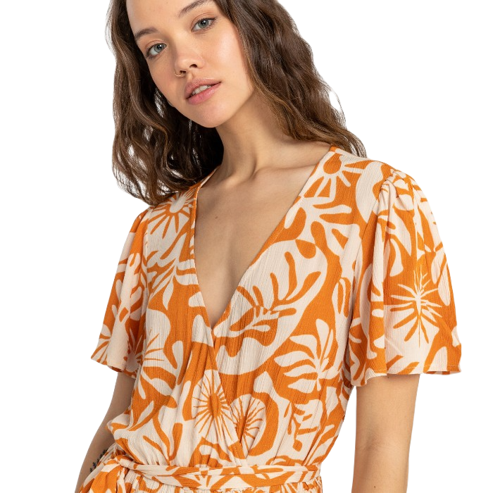 BILLABONG I FEEL LOVE JUMPSUIT - DRIED MANGO