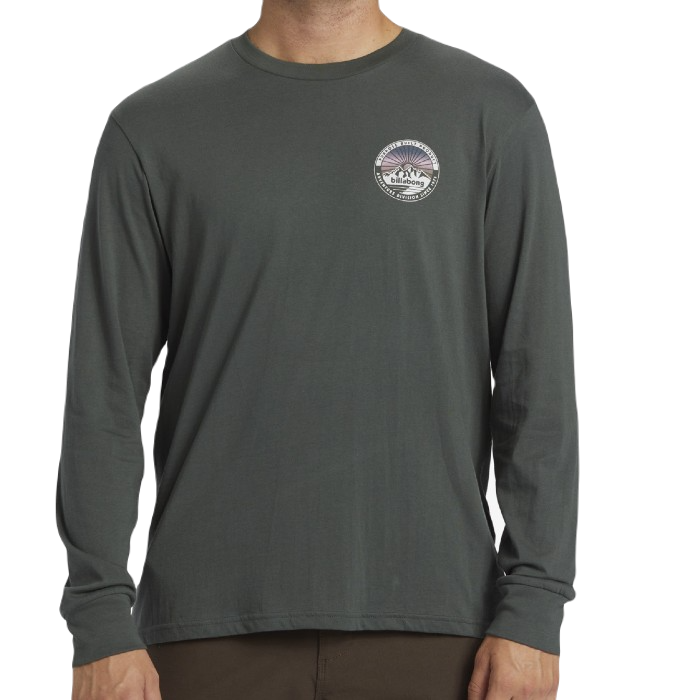 BILLABONG ROCKIES LONG SLEEVE T-SHIRT SLATE GREEN