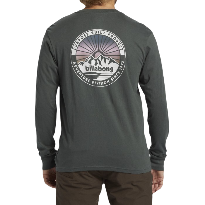 BILLABONG ROCKIES LONG SLEEVE T-SHIRT SLATE GREEN