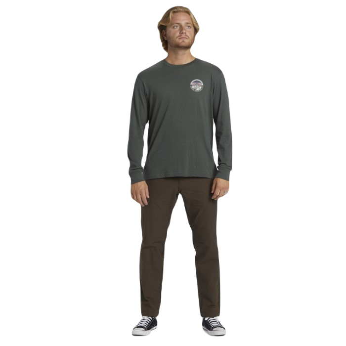 BILLABONG ROCKIES LONG SLEEVE T-SHIRT SLATE GREEN