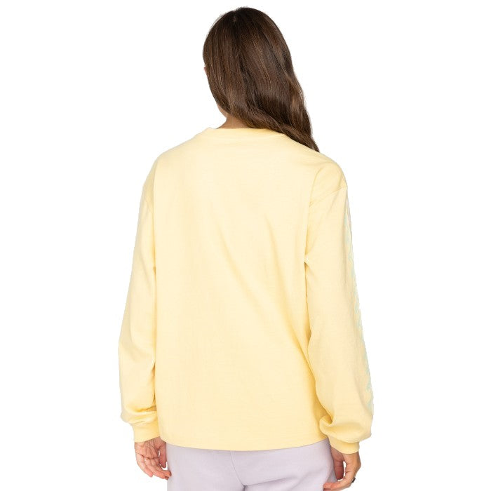 BILLABONG SINCE 73 L/S T-SHIRT RETRO YELLOW