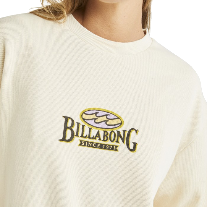 BILLABONG SINCE 73 LONG SLEEVE T-SHIRT - WHITE SWAN