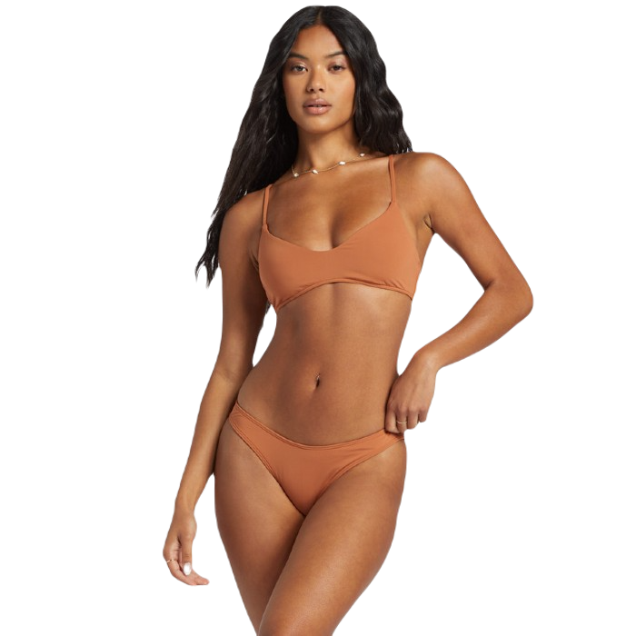 BILLABONG SOL SEARCHER BRALETTE BIKINI TOP - GOLDEN BROWN