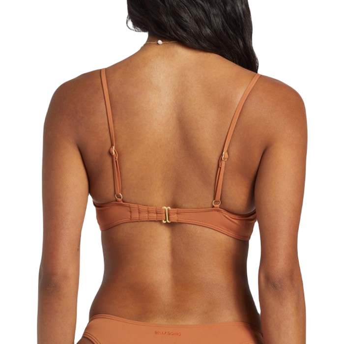 BILLABONG SOL SEARCHER BRALETTE BIKINI TOP - GOLDEN BROWN