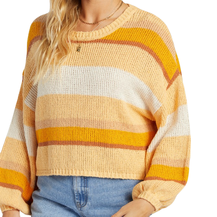 BILLABONG SOL TIME SWEATER - CITRUS GLOW 