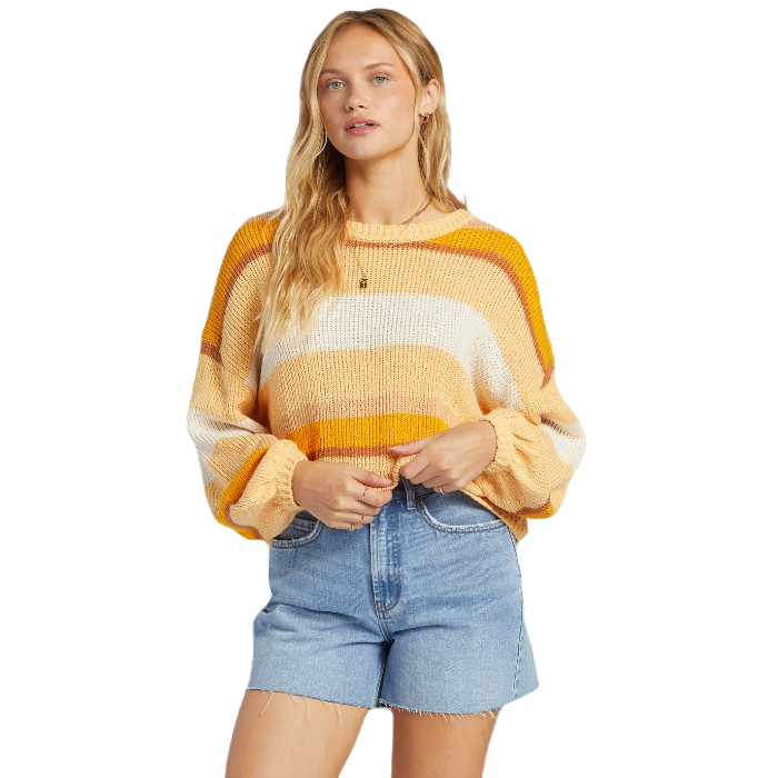 BILLABONG SOL TIME SWEATER - CITRUS GLOW 